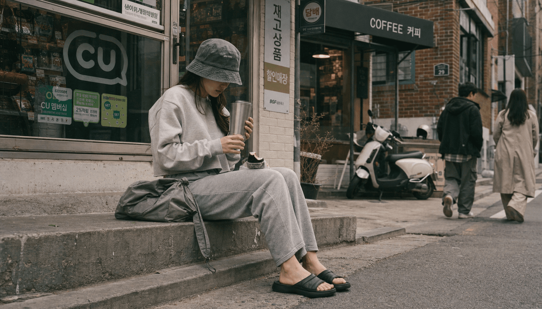 The Coffee-Run Sweat Set