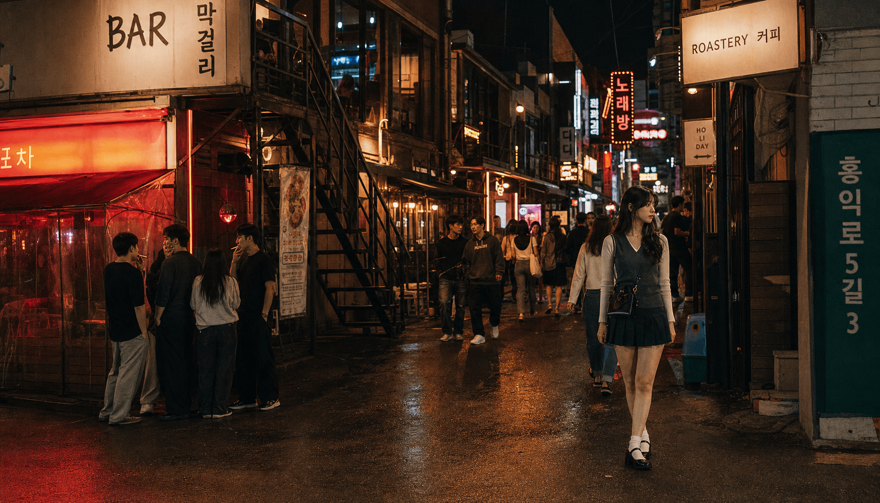 Late Night at Hongik